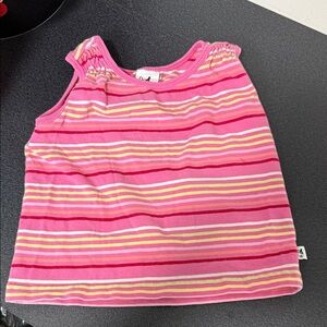 Striped Pink Kids Tank Top 90’s